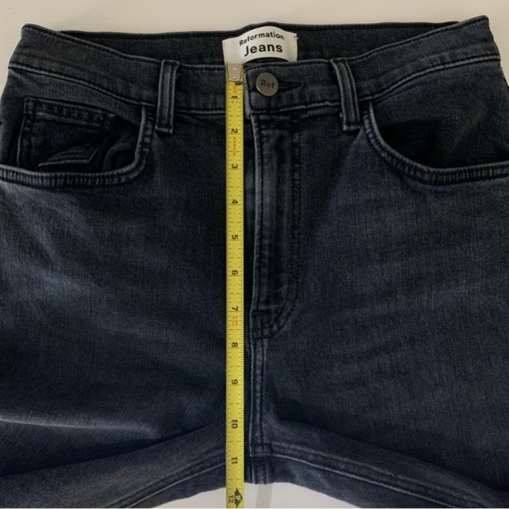 Reformation Jessie High Crop Boot Cut Jeans Wash Redondo Size 27 - Picture 9 of 9